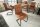 Chaise à bascule Marron Noir Tissu Fer Moderne KENYA