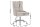 Chaise de bureau réglable en hauteur tissu métal Chesterfield