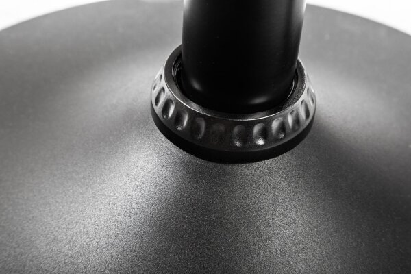 Barstuhl höhenverstellbar Stoff Metall mit Lehne Grau Schwarz
