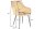 Fauteuil velours métal jaune noir Moderne RITA