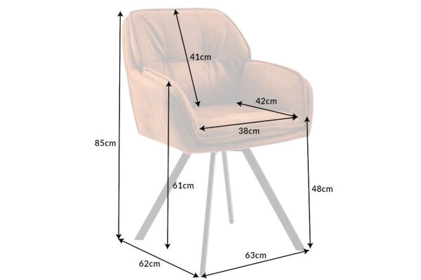 Chaise de bureau avec accoudoirs pivotant en marron noir microfibre