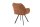 Chaise de bureau avec accoudoirs pivotant en marron noir microfibre