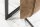 Freischwinger Stuhl Beige Schwarz aus Stoff Metall