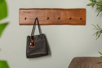 Garderobenhaken 80 cm lang Akazienholz massiv Modern