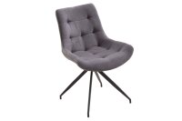 Chaise de salle à manger sans accoudoirs Gris en...