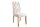 Chaise de salle à manger Beige Tissu Bois sans accoudoirs Chesterfield