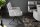 Chaise pivotante velours sans roulettes avec accoudoirs Gris Noir