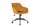 Chaise de bureau réglable en hauteur Jaune Noir Velours Métal