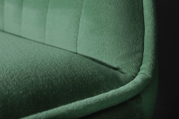 Chaise de bar avec dossier velours métal vert noir