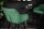 Chaise de bar avec dossier velours métal vert noir