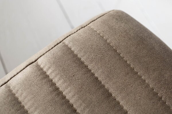 Chaise à bascule sans accoudoirs Taupe Noir Tissu Métal