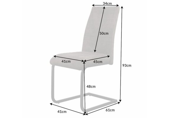 Chaise à bascule sans accoudoirs Taupe Noir Tissu Métal
