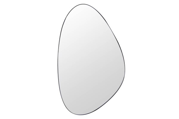 Wandspiegel Schwarzer Rahmen Metall H: 90 cm Handarbeit Unikat