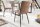 Chaise de salle à manger Taupe Noir sans accoudoirs Tissu Moderne