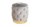 Sitzhocker Grau Gold klein Ø 37 cm H: 38 cm aus Samt Metall