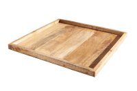 Plateau en bois de manguier avec bord...