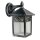 Applique murale extérieure rustique Lanterne Aluminium Noir Cour Porte dentrée IP44