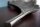 Dekoschale Metall L: 64 cm in Silber Blatt Design Handarbeit