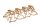 Bougeoir pour bougies de 60 cm fait main en or