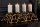 Bougeoir pour bougies de 60 cm fait main en or