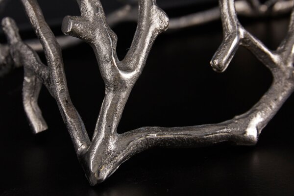 Bougeoir pour bougies bloc L : 60 cm Travail manuel en argent