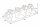 Bougeoir pour bougies bloc L : 60 cm Travail manuel en argent