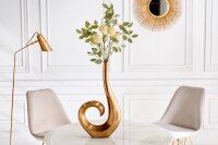 Dekovase Metall in Gold Handarbeit H: 47 cm SIXTEN
