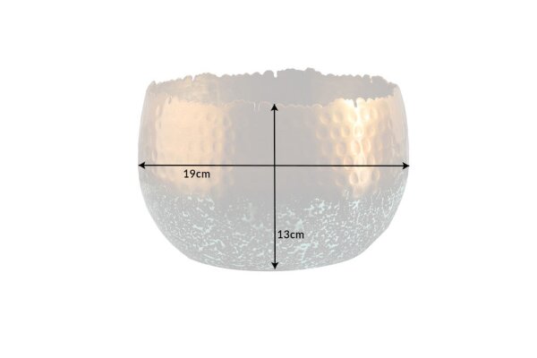 Coupe décorative en métal fait main Ø 18 cm petit coup de marteau
