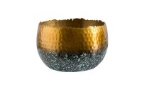 Deko Schale Metall Handarbeit &Oslash; 18 cm klein Hammerschlag