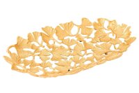 Coupe décorative or artisanale 40 cm de long Ginko...