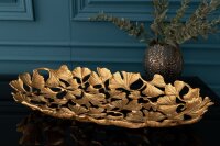 Coupe décorative or artisanale 40 cm de long Ginko...