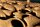 Dekoschale Gold Handarbeit 40 cm lang Ginko Design Metall