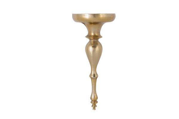 Étagère flottante en métal doré, hauteur 60 cm, fabrication artisanale baroque