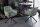 Bürostuhl Grün Schwarz mit Armlehne ohne Rollen Samt Metall
