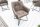 Chaise de salle à manger velours métal taupe noir avec accoudoirs