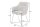 Chaise de salle à manger velours métal taupe noir avec accoudoirs