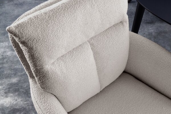Chaise de bureau Gris noir en tissu métal avec accoudoir pivotant