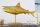 Dekostatue Metall Hai Fisch in Gold 103 cm lang Handarbeit