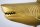 Dekostatue Metall Hai Fisch in Gold 103 cm lang Handarbeit