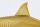 Dekostatue Metall Hai Fisch in Gold 103 cm lang Handarbeit