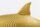 Deko Statue Metall Hai Fisch in Gold 68 cm lang Handarbeit