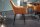 Chaise avec accoudoirs Chesterfield jaune noir en velours métal