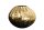 Vase Metall rund Ø 30 cm Hammerschlag in Gold Handarbeit
