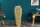 Vase décoratif en métal 64 cm de haut en or fait main PAULA