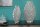 Deko Vase 2er Set Handarbeit aus Metall in Silber