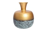 Deko Vase Metall in Gold Patina Ø 30 cm H: 36 cm...