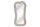 Wandspiegel Modern Greige H: 100 cm asymmetrisches Design