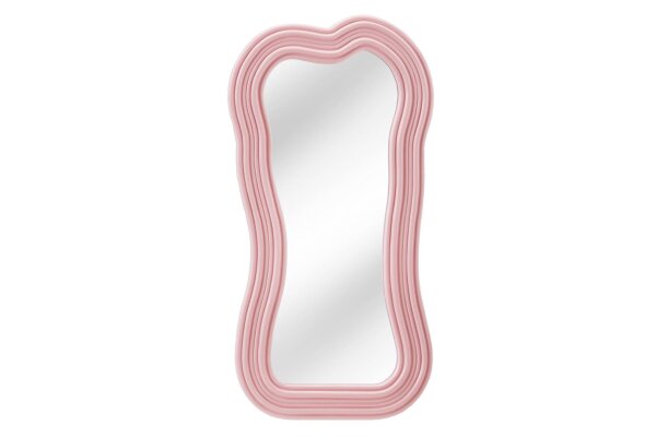 Wand Spiegel Rosa H: 100 cm asymmetrisches Design