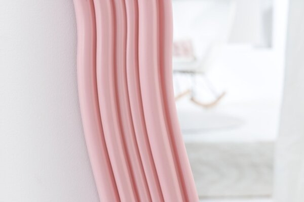 Wand Spiegel Rosa H: 100 cm asymmetrisches Design
