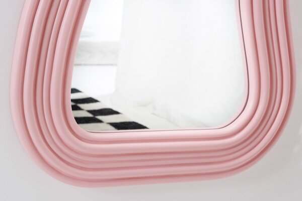 Wand Spiegel Rosa H: 100 cm asymmetrisches Design